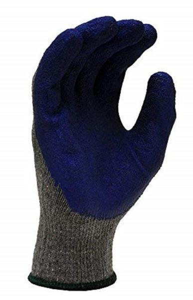 Crinkle Palm Latex Coated Work Gloves , Insulated Winter Work Gloves