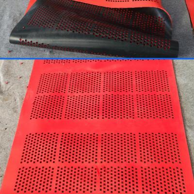 1.25m Self-Cleaning Rubber Panel for Vibrating Screens Red Soft Black Hard
