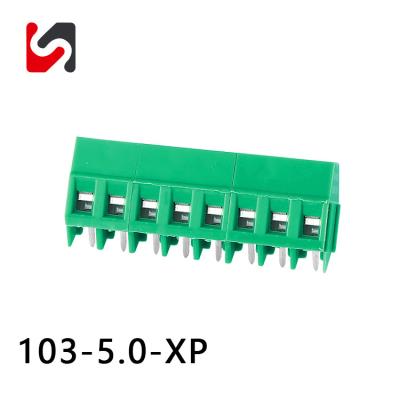 5.0mm Pitch Recomenda Phoenix PCB Montar parafuso Terminal Bloco Conector 45 Graus
