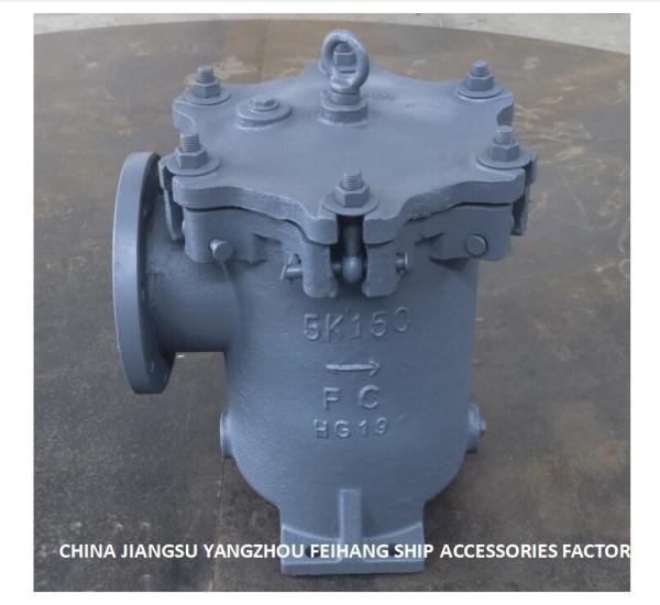 Can Water Strainers 5k-150a Lb-Type Jis F7121 5k-150a Right Angle Cylindrical Seawater Filter