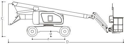 4 Link Weighing Devices Self Propelled Articulated Boom Lift Towable