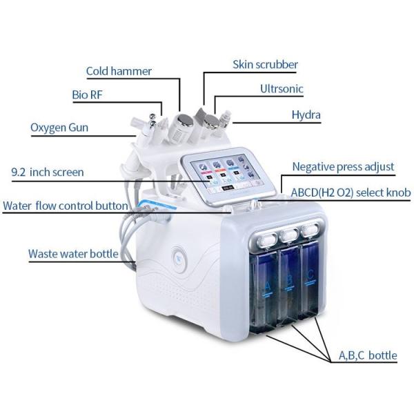 H2o2 7 In 1 1.5mhz Hydrafacial Dermabrasion Machine