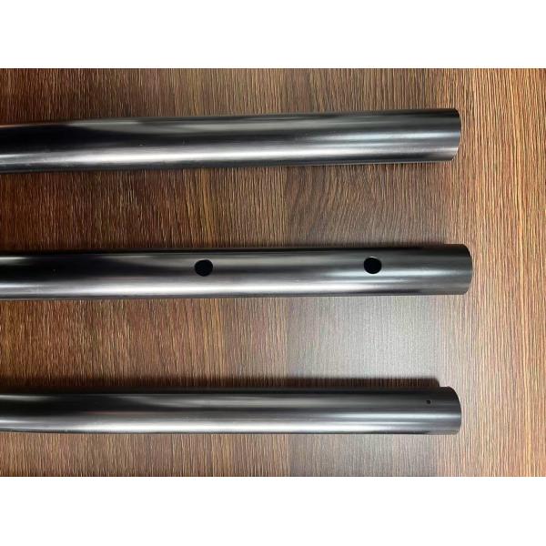 Customized Aluminum Round Tube Black Hard Anodized 30μM Retractable Aluminum Tube Bracket Wall Thickness 1mm Or Custom Made