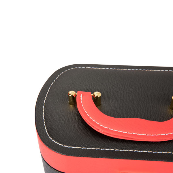 free logo jewelry box cabinet factory price jewelry box leather