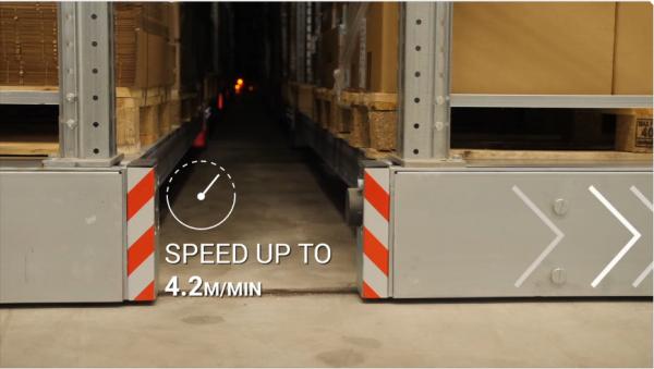 Heavy Duty Steel Mobile Racking System Customizable Layers with 30000kg/layer Load Capacity