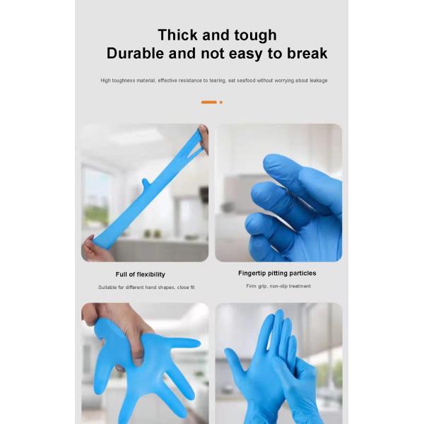 Powder Free Medical Safety Gloves Home Use Househand Vinyl Pvc