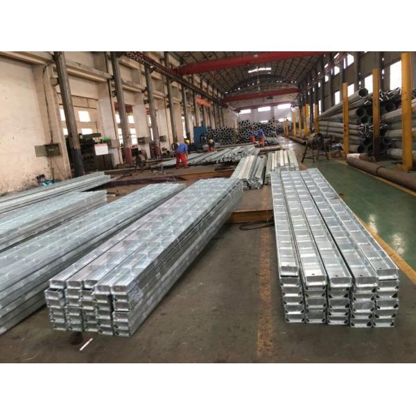 Professional ASTM A123 Galvanized Steel Pole For Transmission And Lighting In Philippines