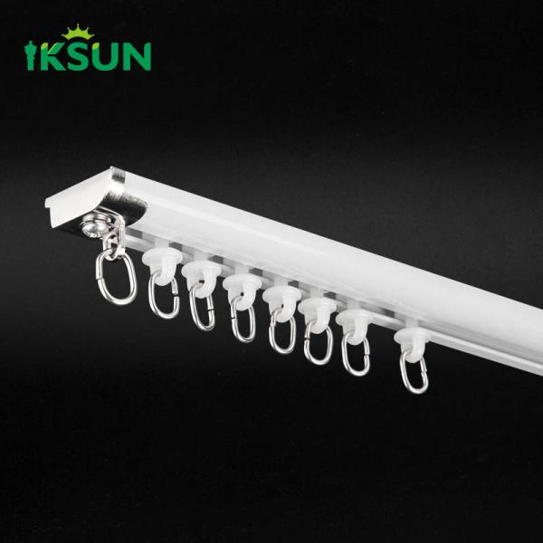 Top Quality Aluminium Window Curved Rail Ceiling Mounted Curtain Track For Office