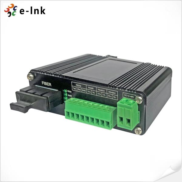 産業用シリアル - 光ファイバーコンバーター、RS232 RS485 RS422、80kmシングルモード対応