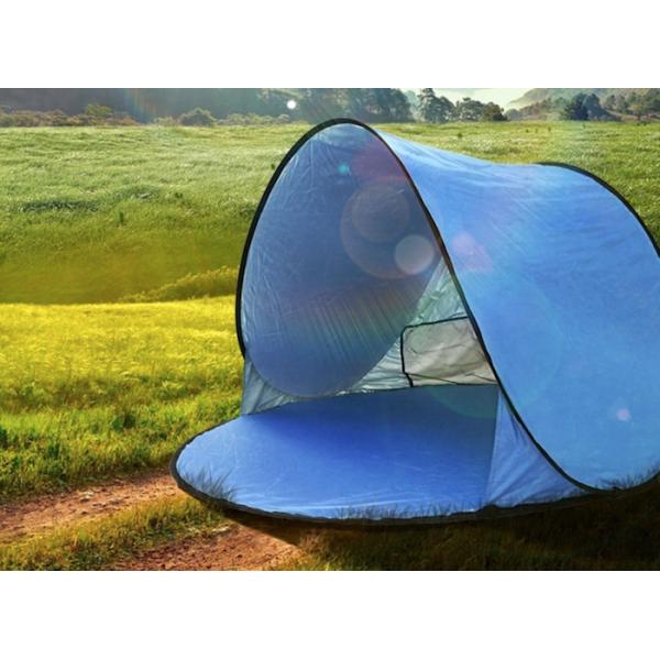 150*150*90CM Outdoor Waterproof Pop Up Canopy Tent Sunproof Silver Coated 190T Polyester Automatic Beach Shelter