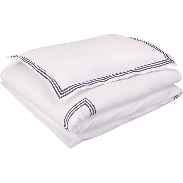 128x68 Плотность ткани Вышивка Белый компот набор Покрытие одеяла для гостиничного постельного белья