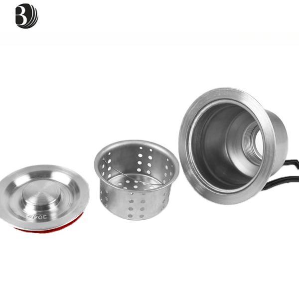 Modern Design PVC Stainless Steel Pipe Equipment Drainer Siphon Kitchen Sink Water Drain Tank for Basin for Bathroom Application