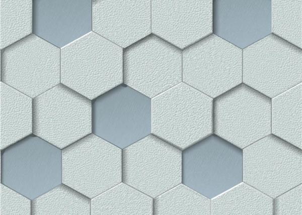 Decoration Pvc 3d Hive Effect Washable Vinyl Wallpaper For Cinemas