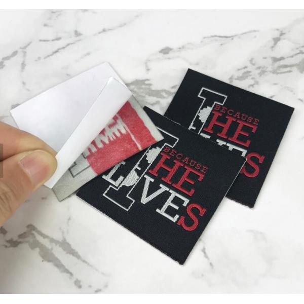 Iron On Clothing Neck Woven Fabric Labels Washable With Straight Cut