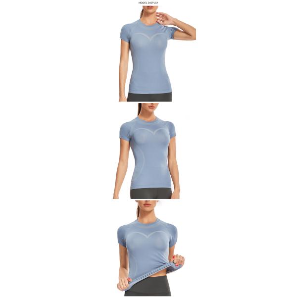 Lulu Seamless Yoga Slim Fit Short Sleeve Breathable T Shirt Women Gym Fitness Top