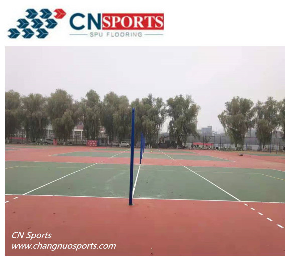 23% Springback Value Silicon Basketball Cpurt Flooring