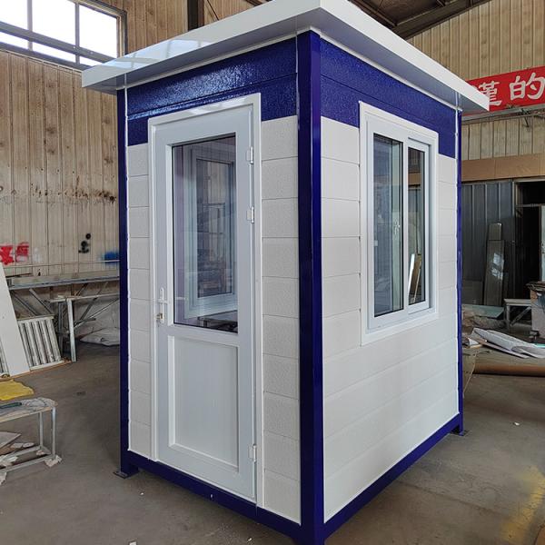 Customized Security Booth with Thermal & Sound Insulation and 1 Year Warranty -