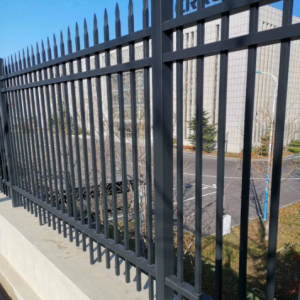 Outdoor Garden Wrought Iron Fence PVC Coated Galvanized Steel