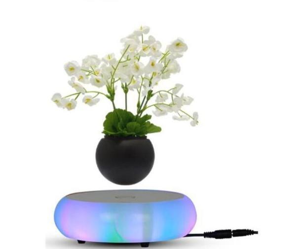 colorful led light magnetic levitation air bonsai plant pot tree succulent