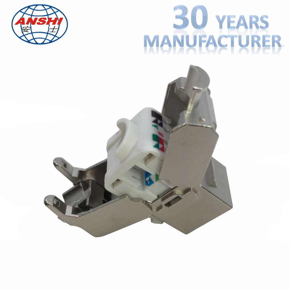 Cat5e CAT6 CAT6A CAT7 RJ45 Toolless защищало STP Keystone Джек