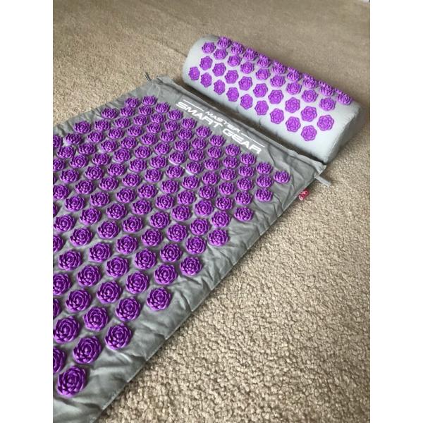 Acupressure Massage Mat Pillow Set For Relieves Stress Back Neck Sciatic Pain