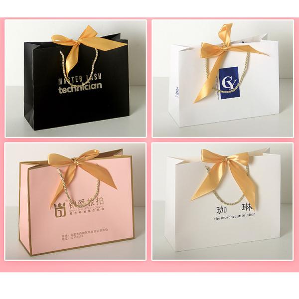 Custom Logo Cardboard Gift Packaging Box With Ribbon For Cloth Pack / Cosmetic