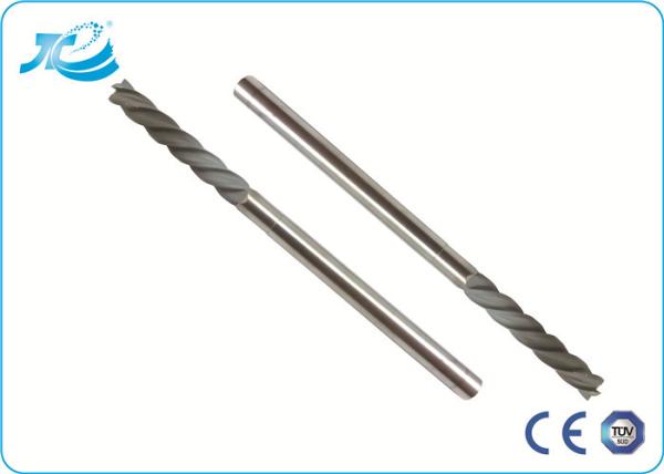 TiAIN Coating Solid Carbide End Mill with HRC 55 Degree , Diamond Coated End Mills
