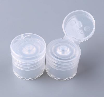 cosmetic Flip Top Bottle Caps Transparent smooth 20/410 24/410