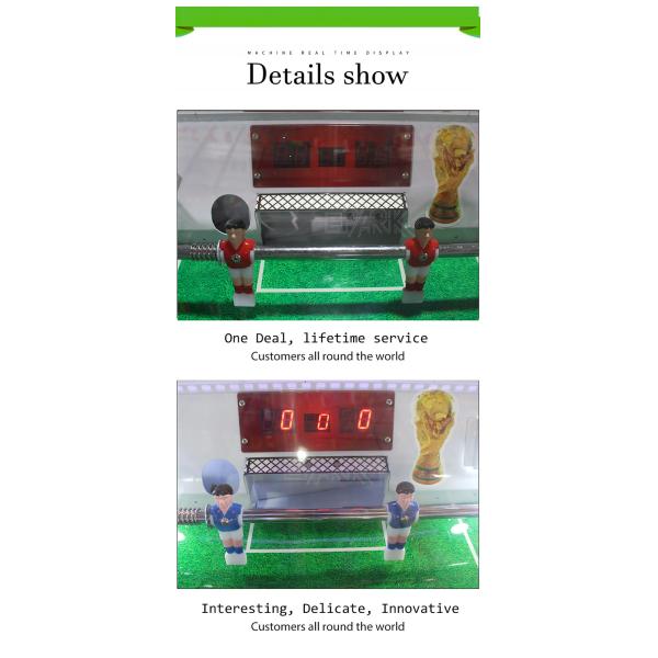Coin Operated Soccer Ball Simulation Indoor Soccer Arcade Machine Electric Football  Table