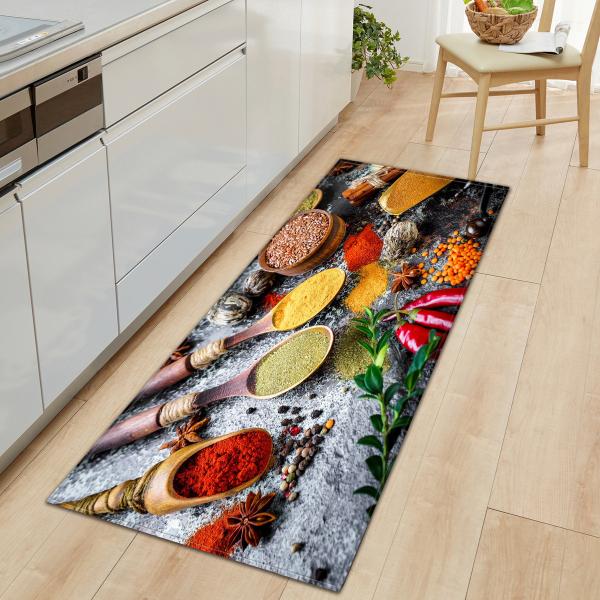 Os tapetes dos corredores da cozinha do agregado familiar fazem à máquina o anti tapete lavável da sala de visitas do patim