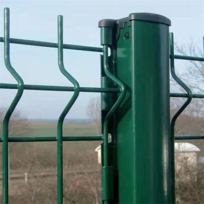 RAL verde 6005 3D revestido PVC soldou a cerca de fio Width 2m 2.2m
