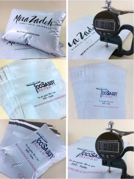 Luxury Custom Coex Self Adhesive Seal Plastic Gift Mailing Express Merry Christmas Poly Mailer Bags, Unique Custom Print