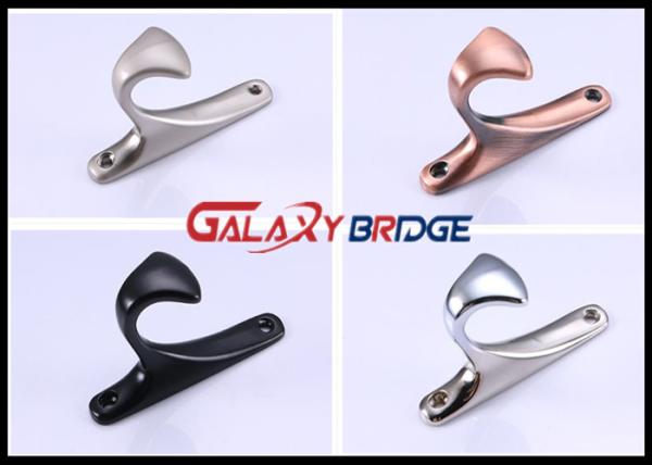 Silver Cloth Hanging Hooks , Zinc Alloy Wall Mounted Coat Hooks Classical Jacket Hander Hooks