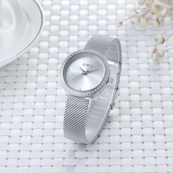 Classic Fashion Women Alloy Quartz Watch Custom Logo CE ROHS Approved