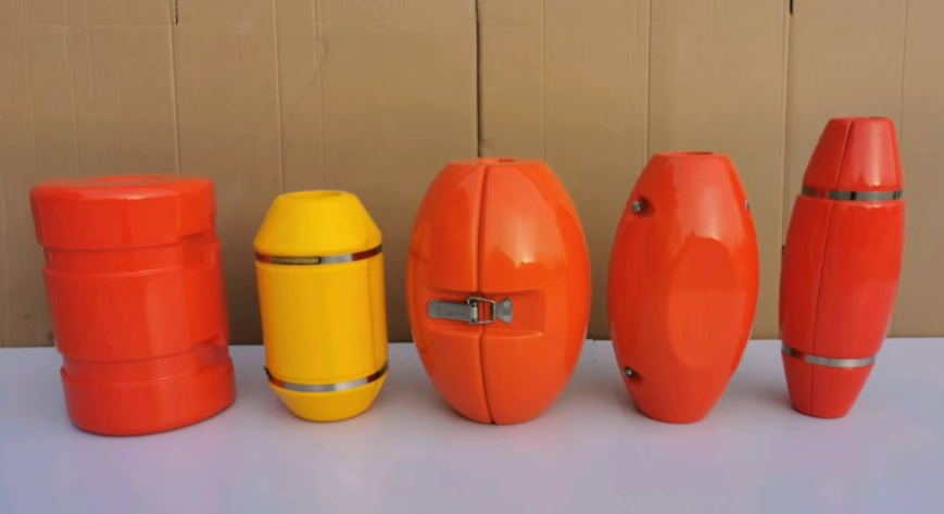 Low Density  Pipe Laying Floats Orange Subsea Buoyancy Floats Customized