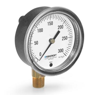 Ashcroft 1490 Micro Film Pressure Meter Gauge Precise Low Pressure Measuring Instruments