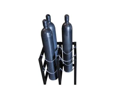 Metal Fab Gas Cylinder Rack 2 largamente pela cremalheira profunda do armazenamento da garrafa do nitrogênio 2 4