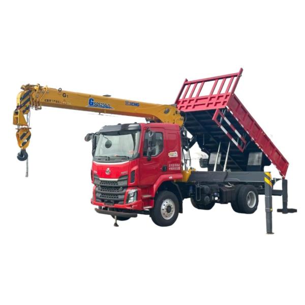Factory DFAC DongFeng  Dump Truck Mounted With Crane