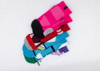 Ventilation colorée de circulation de chaussettes de basket-ball d'anti glissement respirable