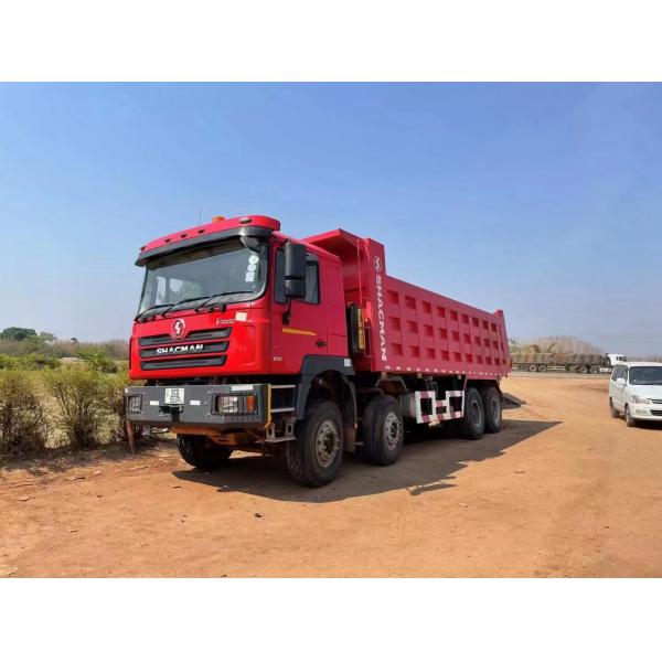 SHACMAN F3000 Дэмпер 8x4 380 EuroII Красный дизельный двигатель WEICHAI