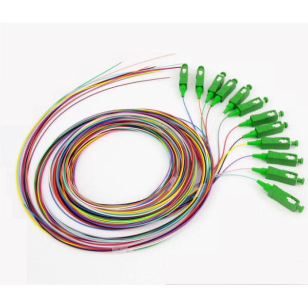 12 Core Pigtails SC/UPC SC/APC Single-Mode 12 Color Fiber Optical Pigtail