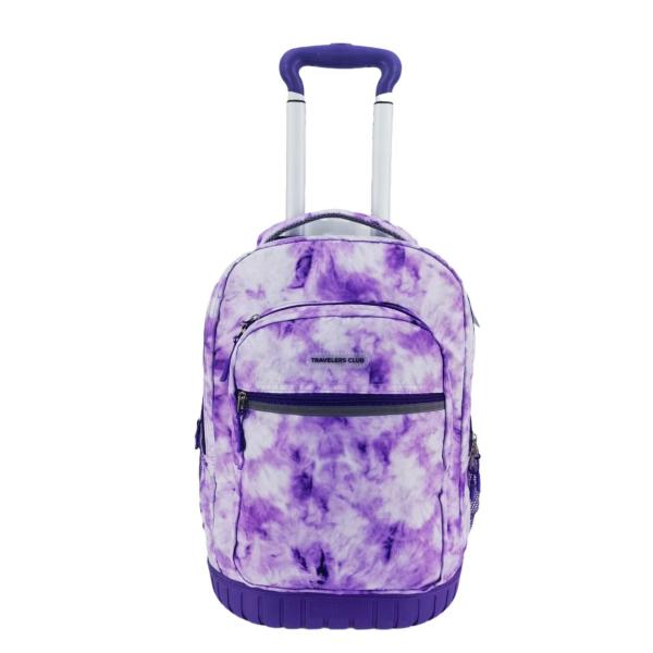 Застегнутый практичный рюкзак для путешествий, устойчивый к ударам рюкзак с колесами троллейбуса