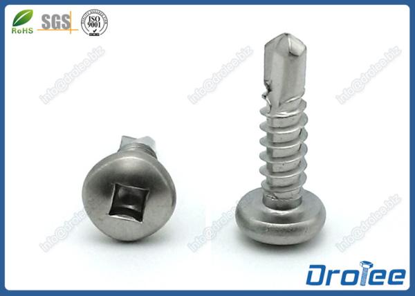 Stainless Steel 18-8/316/410 Pan Head Square Drive Self Drilling Tek Screws