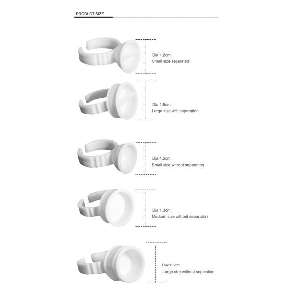 Устранимые резиновые аксессуары макияжа s постоянные для чернил татуировки
