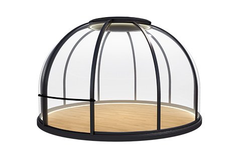 Прозрачный кристаллический купольный дом со структурой алюминиевого сплава и доской ПК