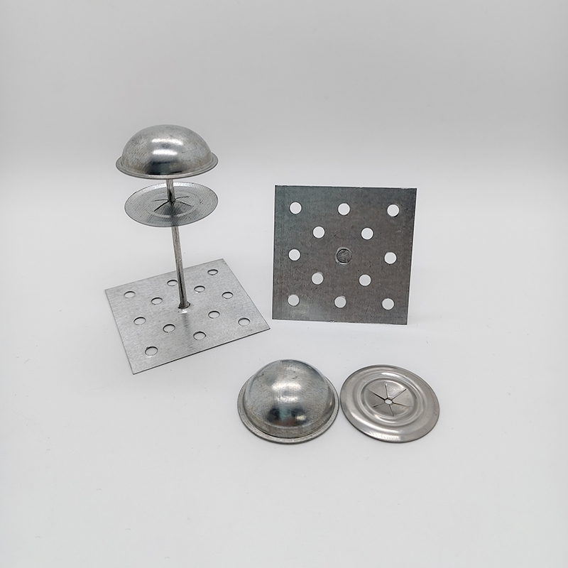 Galvanized Perforated Insulation Hangers with 50mm Base for Corrosion Resistant External Wall Insulation