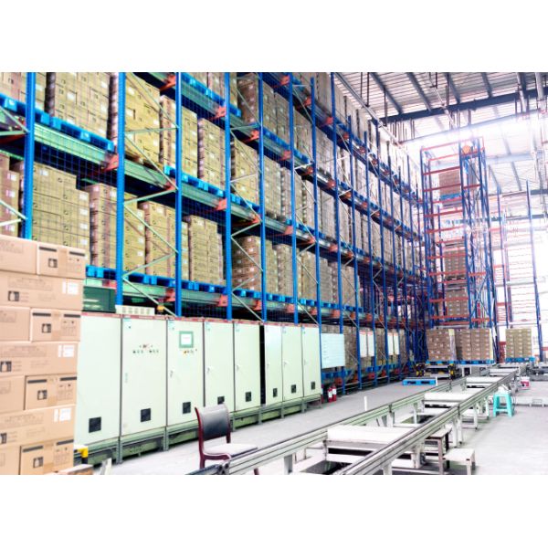 Two Way Radio Shuttle Cart And Carrier ASRS Automatic Storage And Retrieval System  Pallet Runner Rack System