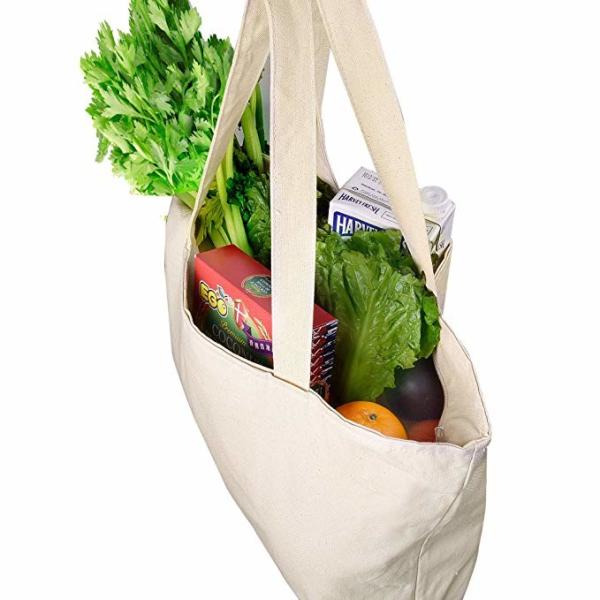 Funky Business Tote Bags Personalized , Heavy Plain Canvas Tote Bags