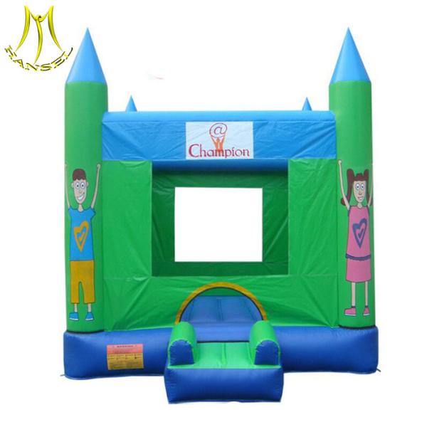 Hansel Popular inflatable small slide jumping amusement park inflatable bouncers manufacturer