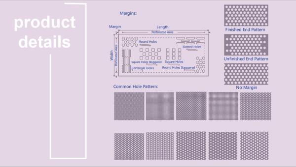 Slotted Perforated Aluminum Sheet Metal Screen 0.3mm - 1.2mm Thickness